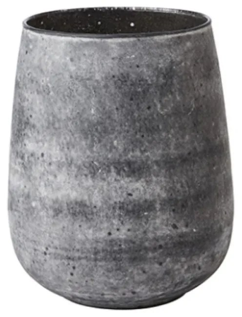 ΒΑΖΟ ΓΥΑΛΙΝΟ 'IRIS' ΓΚΡΙ 14Χ18ΕΚ