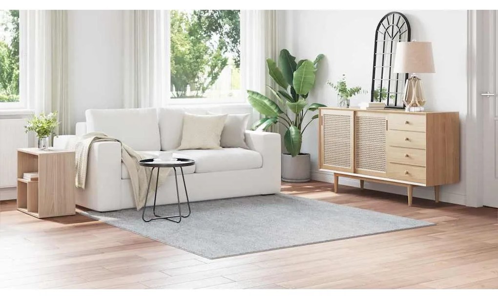 vidaXL Χαλί Γκρι 200 x 200 cm Πολυπροπυλένιο