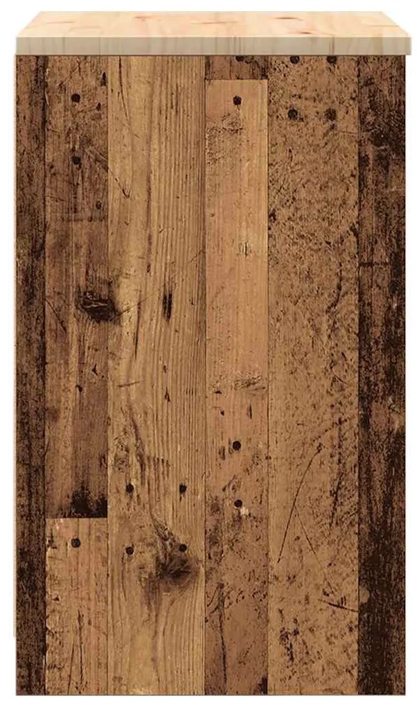 vidaXL ντουλάπι αποθήκευσης γκαράζ 60x51x85 εκ μασίφ ξύλο πεύκο