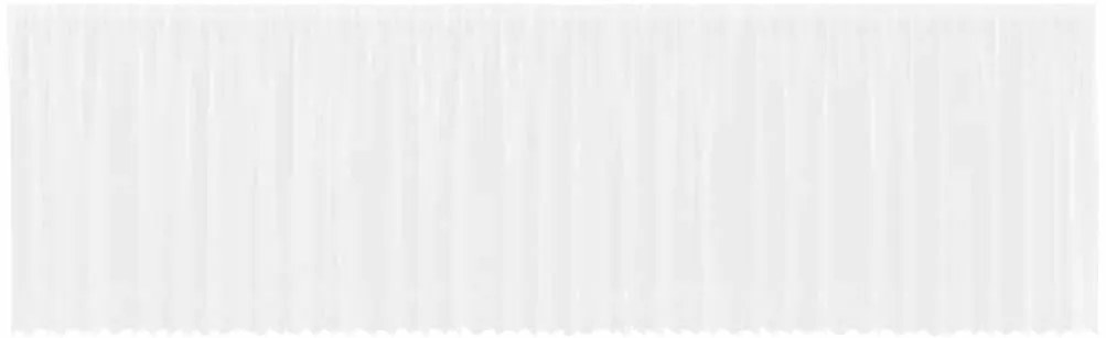 vidaXL Κουρτίνες με κουρτίνες Λευκό 500x100cm Πολυεστέρας