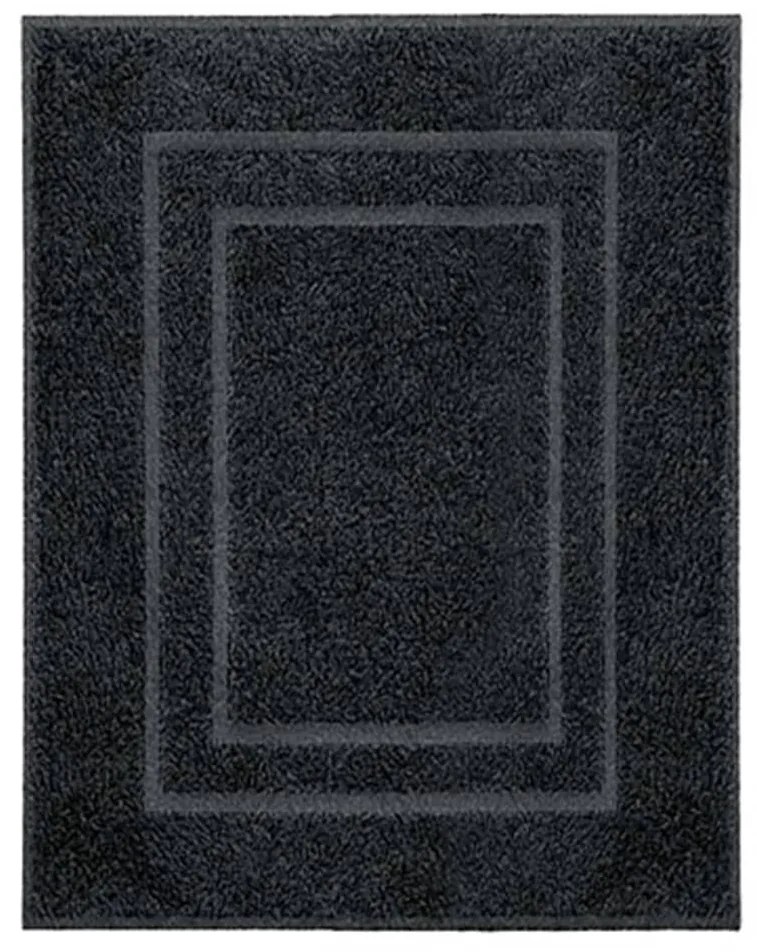 Kleine Wolke 430242  Bath Mat "Plaza" 60x80cm Black