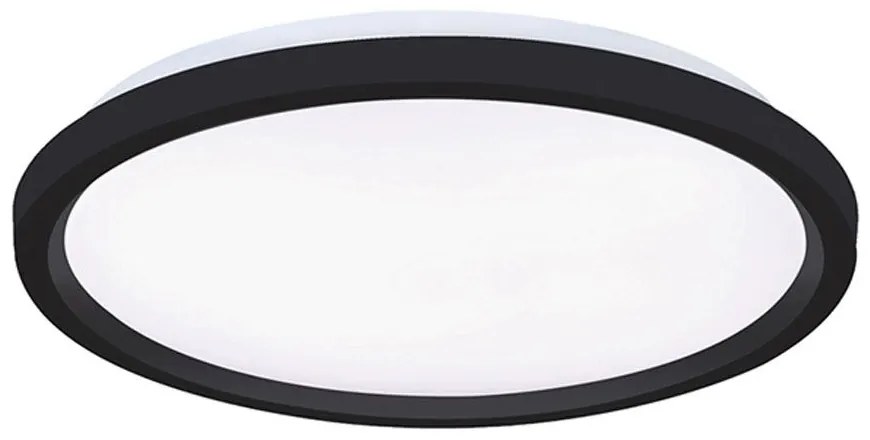 Φωτιστικό Οροφής - Πλαφονιέρα Serena 4318000 LED 25W 3000K/4000K/6000K 1950Lm 40x2,5cm White-Black Viokef