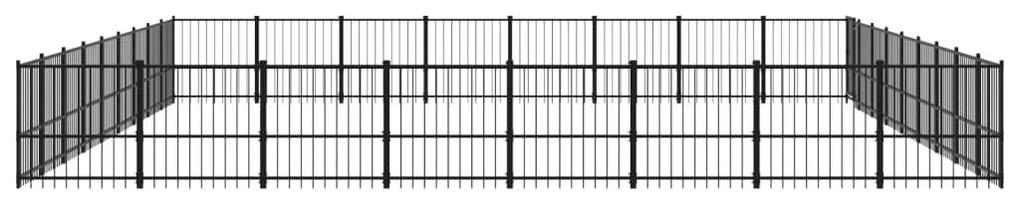 Κλουβί Σκύλου Εξωτερικού Χώρου 67,74 μ² από Ατσάλι - Μαύρο
