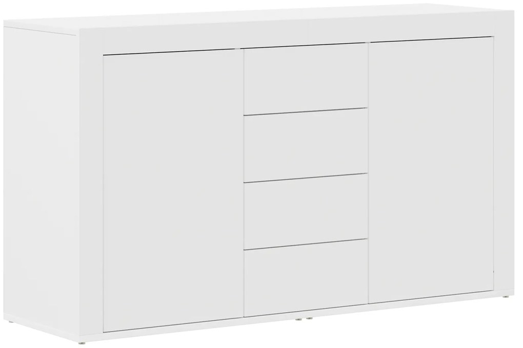 vidaXL Λευκό Πλαϊνό Γραφείο Λευκό Ξύλο 120 x 36 x 69 εκ. Αποθήκευση