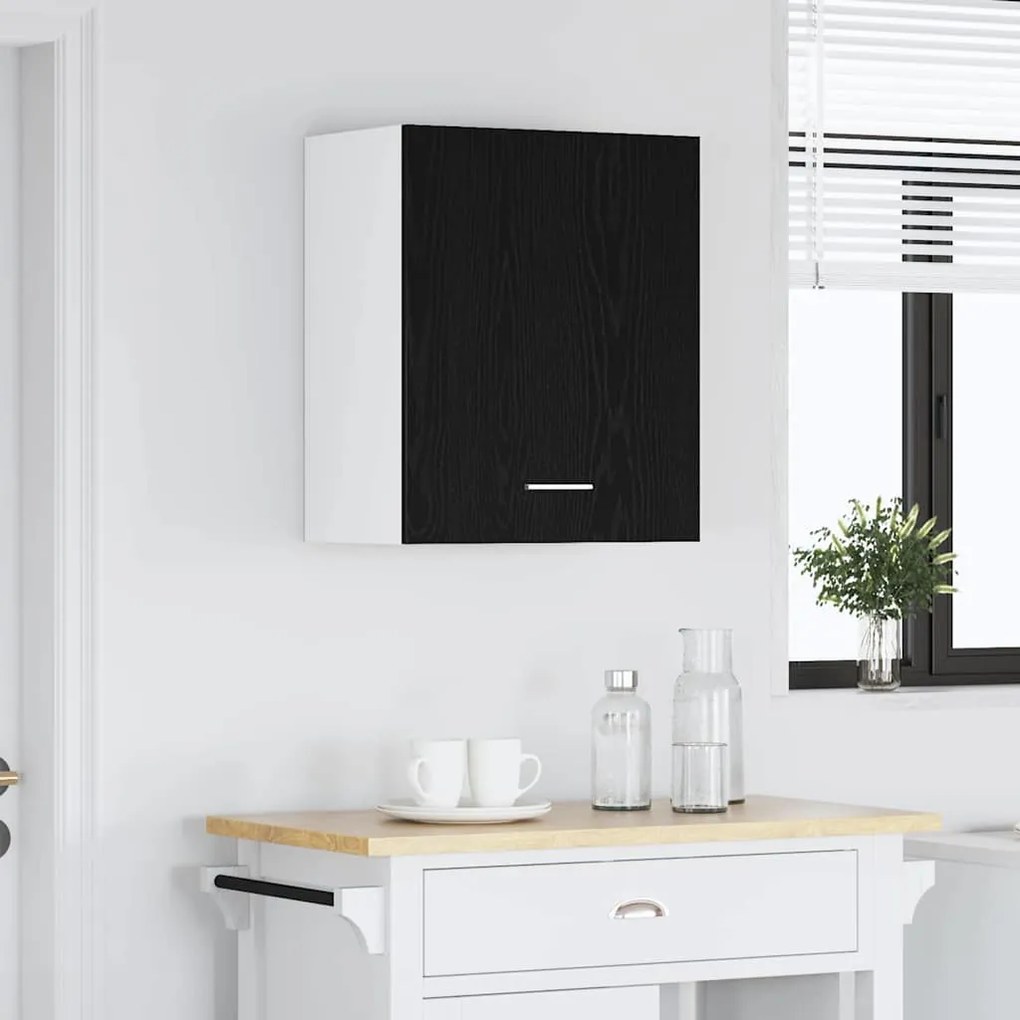vidaXL Κρεμαστό ντουλάπι Μαύρη δρυς 50 x 31 x 60 εκ Επεξεργασμένο ξύλο