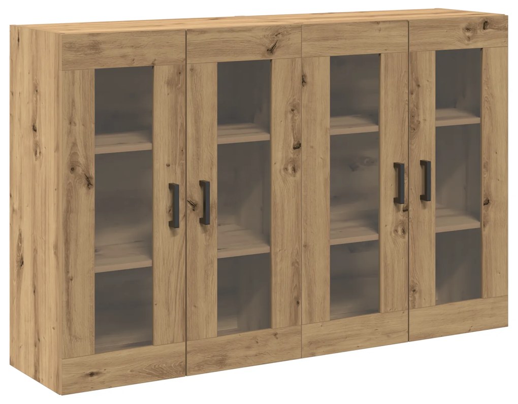vidaXL τοίχου ντουλάπες 2 τεμαχίων Artisan Oak 69,5 x 34 x 90 εκ, από ξύλο.