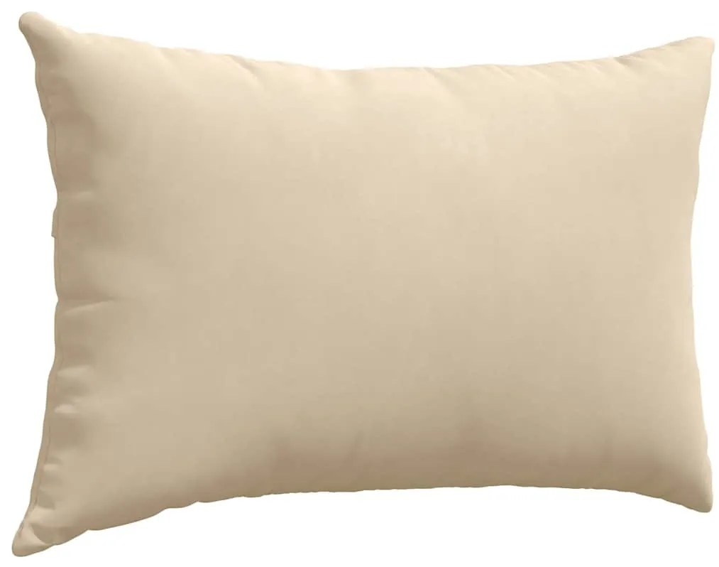 vidaXL Μαξιλάρι Καναπέ 2 pcs Κρεμ 60 x 40 cm ύφασμα