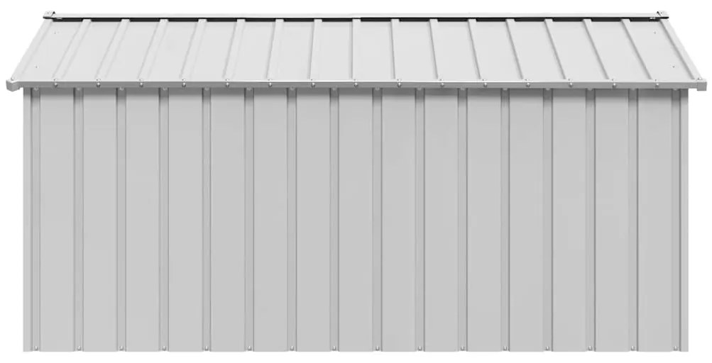 vidaXL Σπιτάκι σκύλου με οροφή 114x202x101 cm Γαλβανισμένος χάλυβας