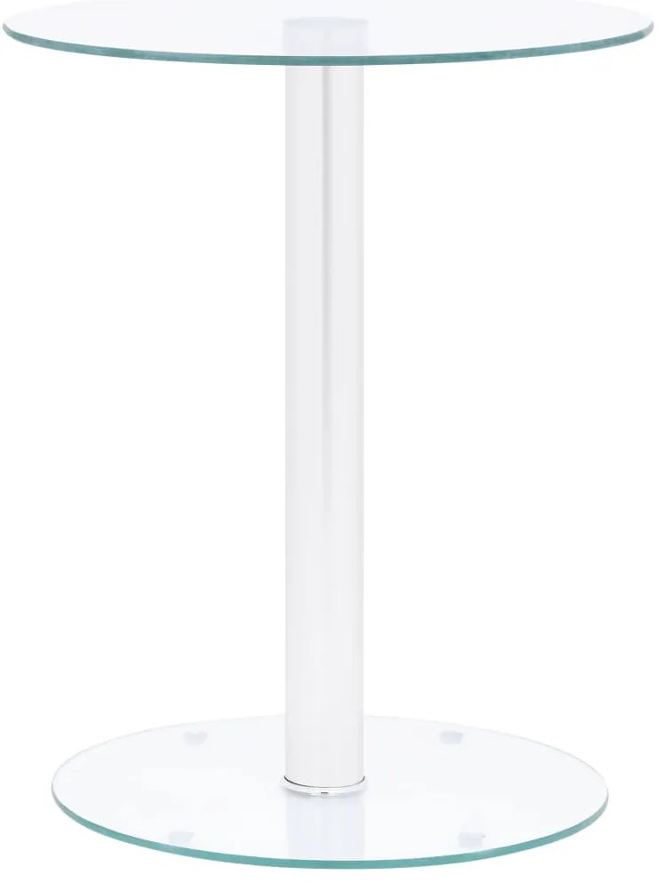 vidaXL Τραπεζάκι Σαλονιού Διαφανές 40 εκ. από Ψημένο Γυαλί