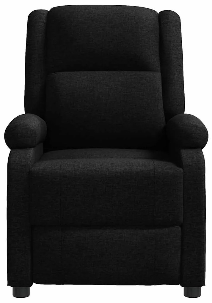 vidaXL Πολυθρόνα Μπερζέρα Μασάζ Μαύρη Υφασμάτινη