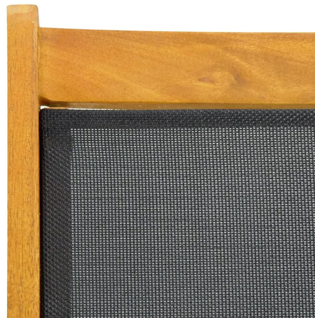 vidaXL Ξαπλώστρες Εξ. Χώρου 2 τεμ. Μασίφ Ξύλο Ακακίας &amp; Textilene