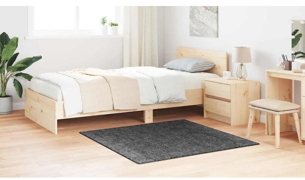 vidaXL Χαλί Σκούρο Γκρι 120 x 120 cm Πολυπροπυλένιο