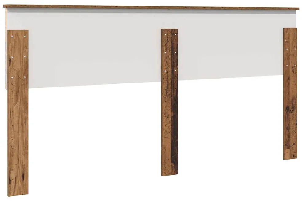 vidaXL Κεφαλάρι με κεφαλάρι Παλιό Ξύλο 140 cm Επεξεργασμένο ξύλο