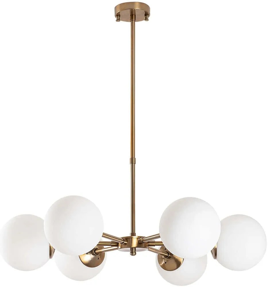 Φωτιστικό Οροφής Akkas 942FLG1164 73x73x72cm 6xE14 40W Gold Opviq