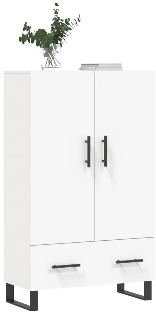 vidaXL Ντουλάπα Λευκή 69,5 x 31 x 115 εκ. από Επεξεργασμένο Ξύλο