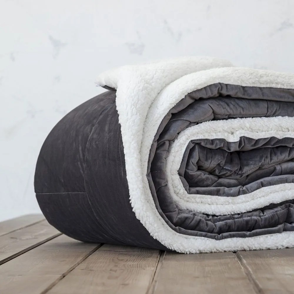 Κουβερτοπάπλωμα Nuan Dark Grey Nima Queen Size 220x240cm Πολυέστερ