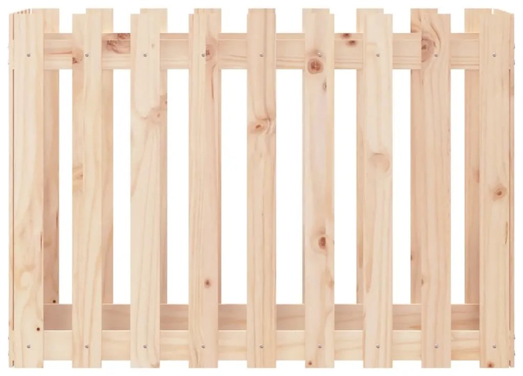 vidaXL Ζαρντινιέρα Υπερυψωμένη Σχ Φράχτη 100 x 50 x 70 εκ. Μασίφ Πεύκο