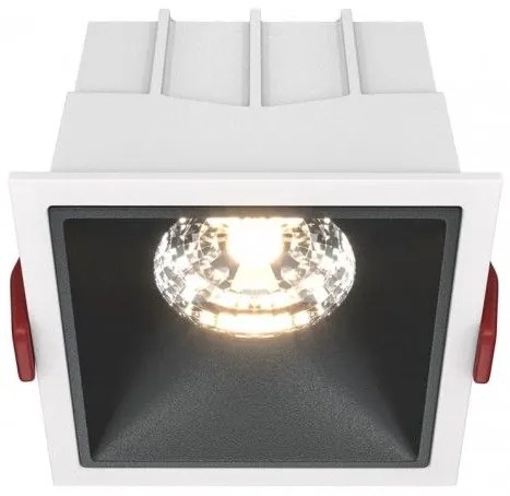 Χωνευτό Σποτ Οροφής Alfa LED 15W 3000K Μαύρο-Λευκό DL043-01-15W3K-D-SQ-WB MAYTONI DL043-01-15W3K-D-SQ-WB Ασπρόμαυρο