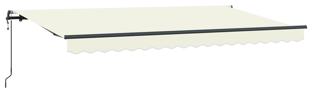 vidaXL Σκηνίτσα Αναδιπλούμενη Κρεμ 400 x 200 cm Πολυεστέρας, Αλουμίνιο