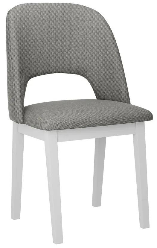 Καρέκλα Victorville 333, Άσπρο, Ανοιχτό γκρι, 82x45x45cm, 6 kg, Ταπισερί, Ξύλινα, Ξύλο: Οξιά | Epipla1.gr