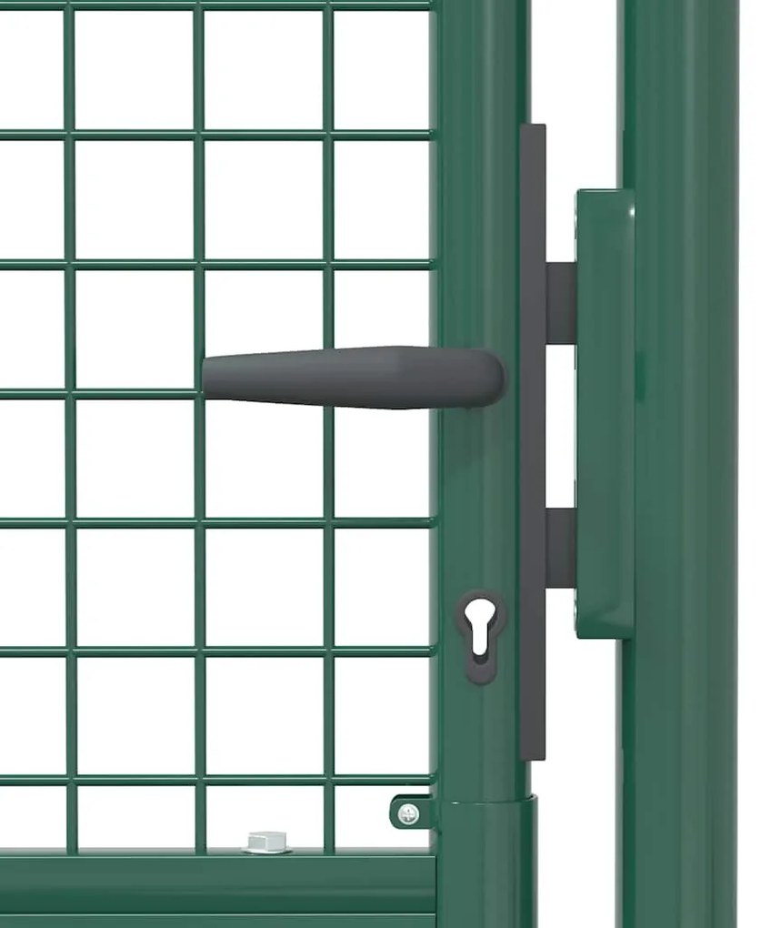 vidaXL Πόρτα Περίφραξης Πράσινη 100 x 150 εκ. Ατσάλινη