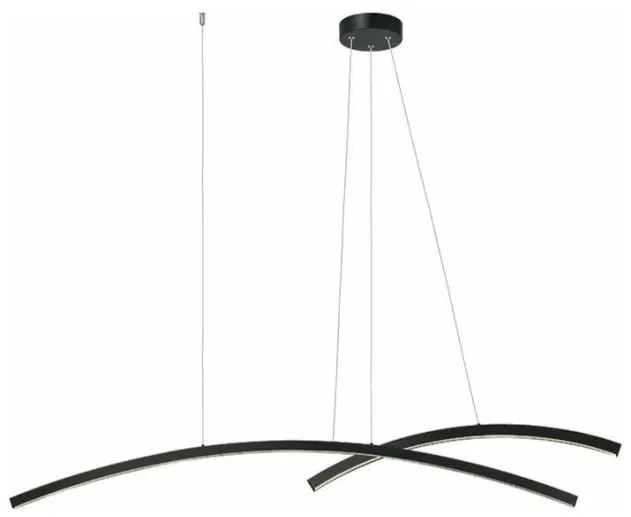 Κρεμαστό Φωτιστικό Οροφής Μαύρο LED 48W 20130 Zambelis-20130-Μαύρο 20130