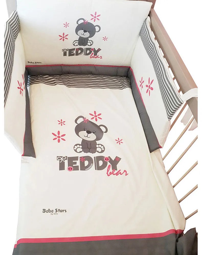 Σετ Κούνιας 4τμχ Bebe Stars Teddy Flower 3010