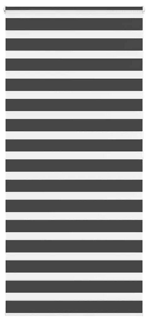 vidaXL Ζέβρα τυφλή Μαύρο Πλάτος υφάσματος 95,9 εκ. Πολυεστέρας