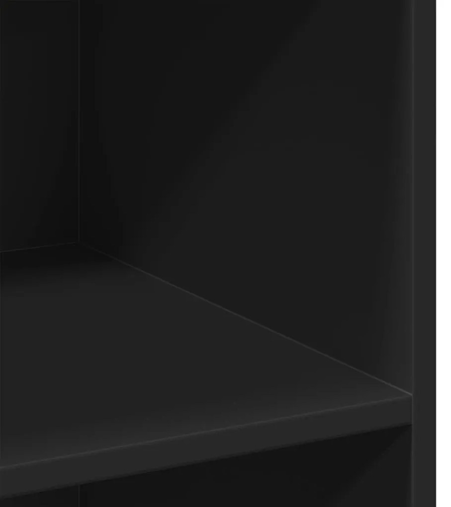 vidaXL Συρταριέρα Μαύρη 70x41x93 εκ. από Επεξεργασμένο Ξύλο