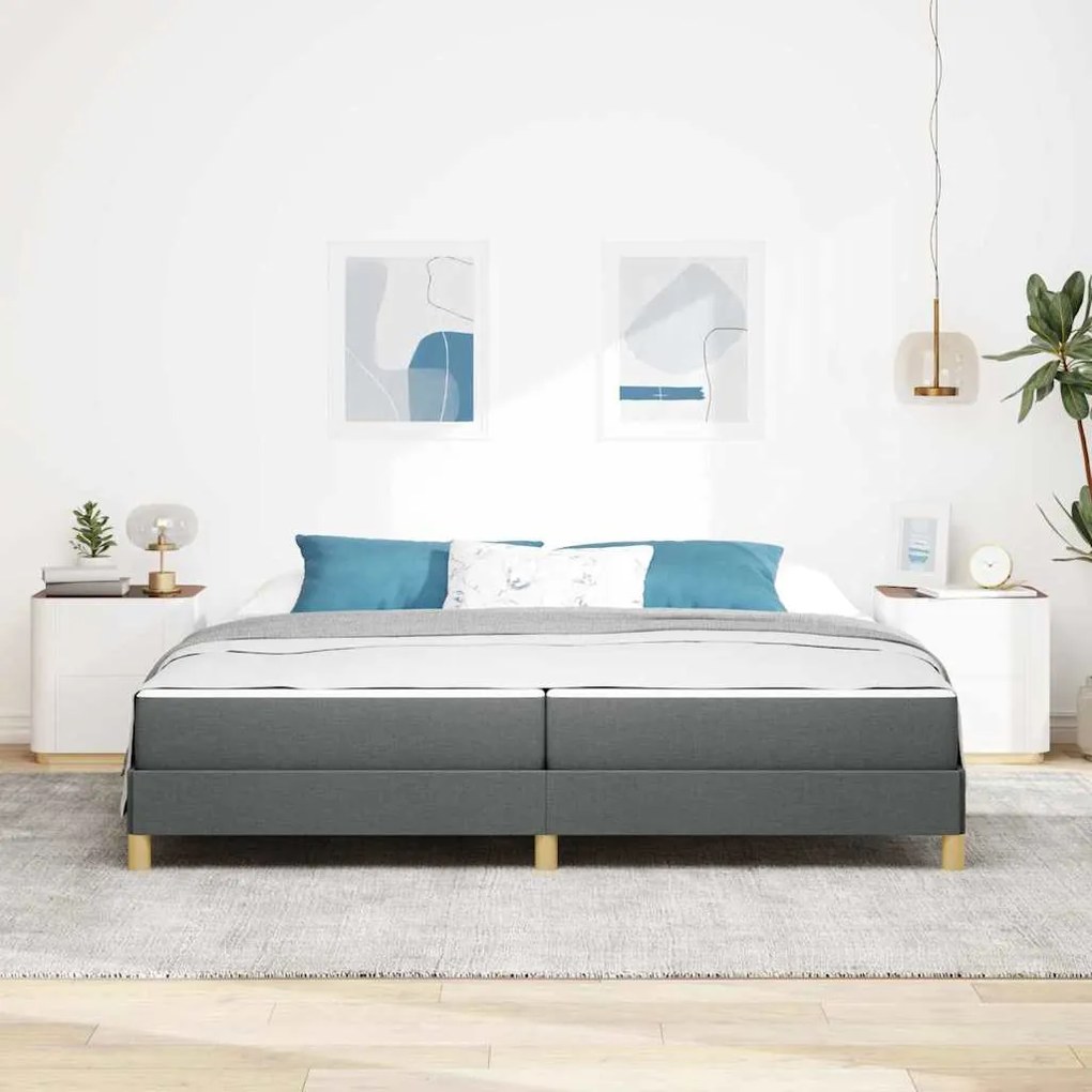 vidaXL Κρεβάτι με ελατήρια Ταμπά, Καφέ 200 x 200 cm