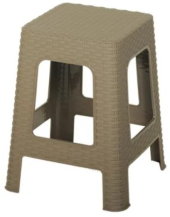 Σκαμπώ Hal Rattan Καραμέλα 36x36x45 εκ.