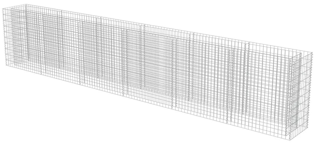 vidaXL Συρματοκιβώτιο-Γλάστρα Υπερυψωμένη 540x50x100 εκ. Γαλβ. Χάλυβας