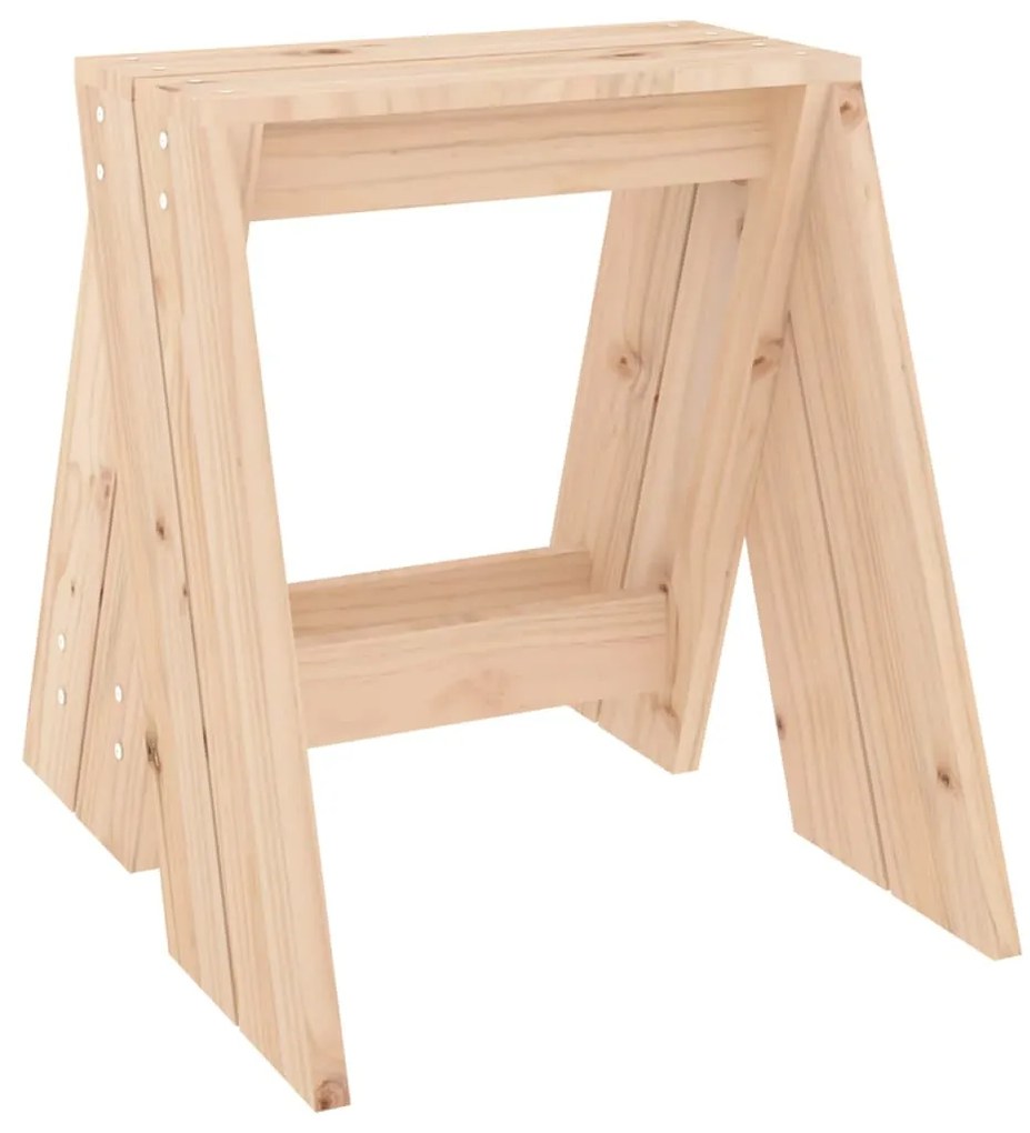 vidaXL Σκαμπό 2 τεμ. 40 x 40 x 45 εκ. από Μασίφ Ξύλο Πεύκου