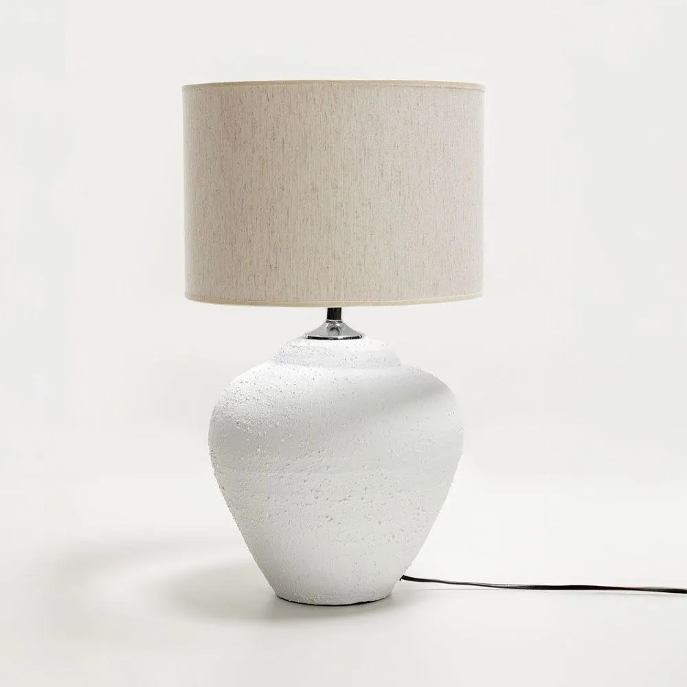 Φωτιστικό Επιτραπέζιο Santorini 032178 Ε27 Max 40W 30x30x60cm White-Beige