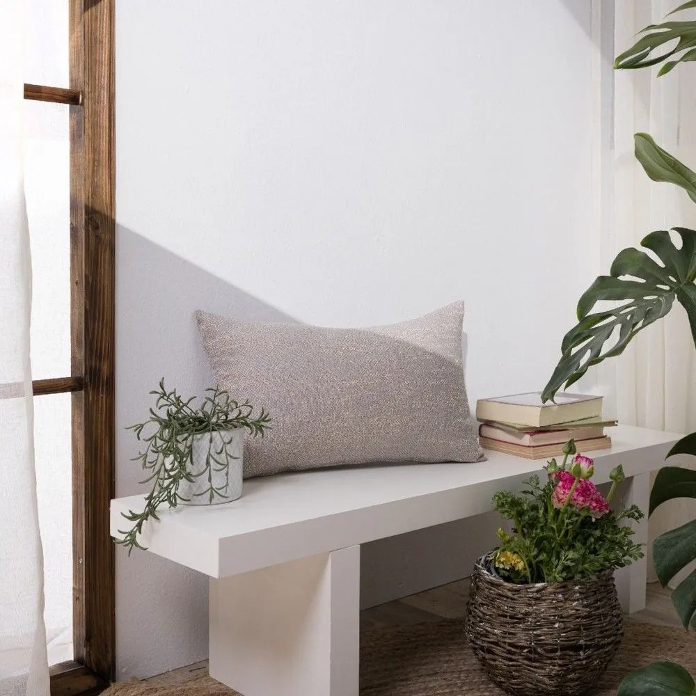 Μαξιλάρι Διακοσμητικό (Με Γέμιση) Tivoli 04 Grey Teoran 30X50 Βαμβάκι-Πολυέστερ