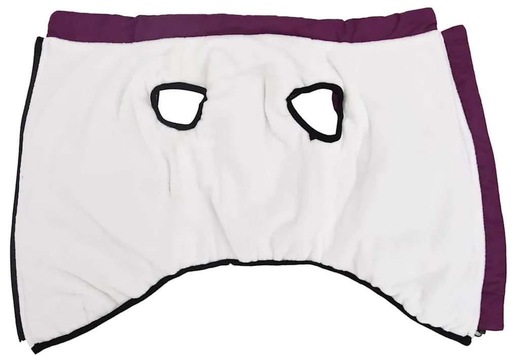 vidaXL Μπουφάν Σκύλου με ιμάντα Μοβ 3XL Φλις και Πολυεστέρας