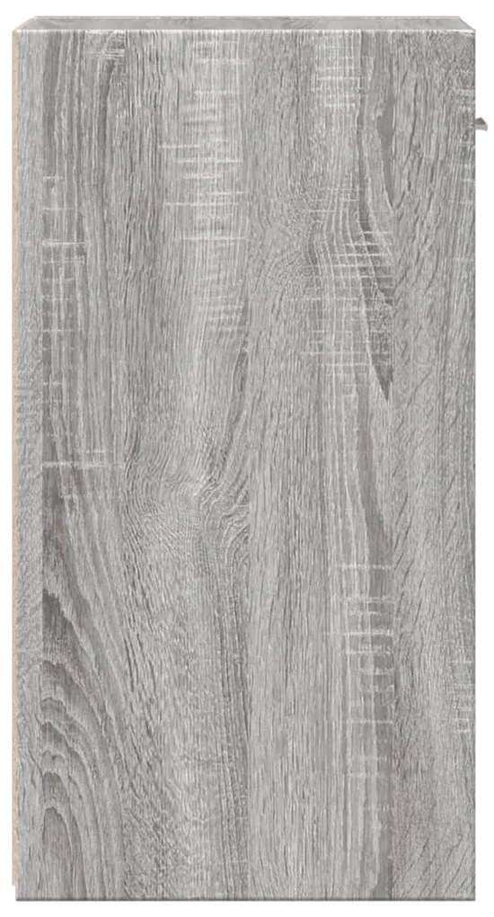 vidaXL Κομοδίνο Γκρι Sonoma 35x34x65 εκ. από Επεξεργασμένο Ξύλο