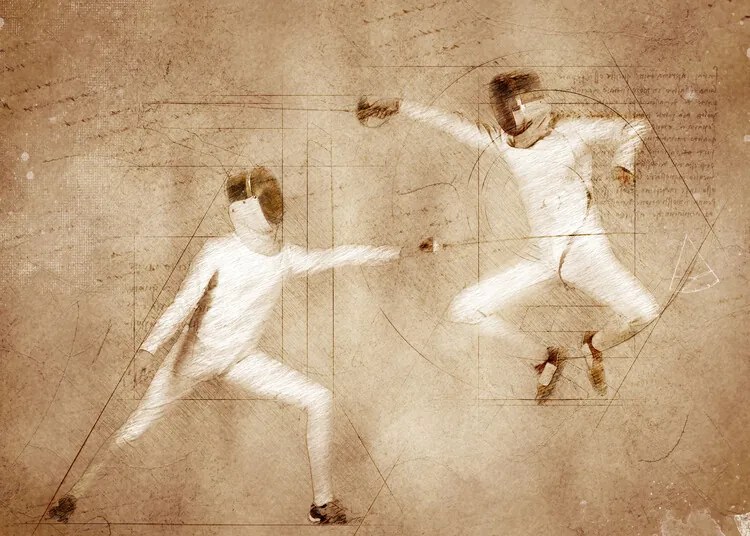 Εικονογράφηση Fencing  Sport Art, Justyna Jaszke