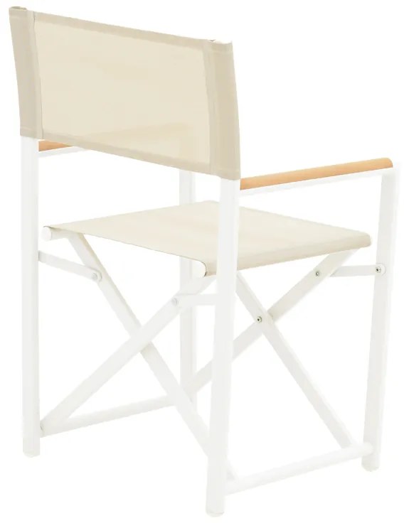 Τραπεζαρία Kliton - Mabu σετ 3τεμ pakoworld αλουμίνιο σε λευκή απόχρωση 80x80x74εκ