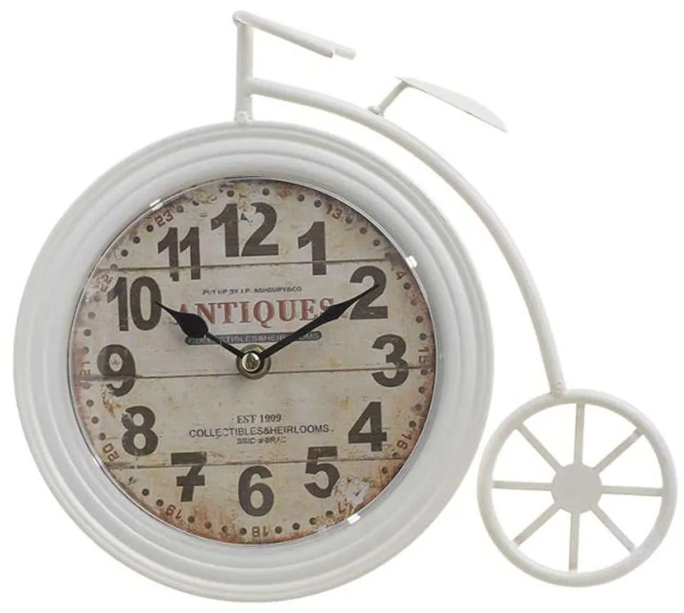 Ρολόι Επιτραπέζιο Ποδήλατο 3-20-977-0072 26x5x23,5cm Ecru Inart Metal