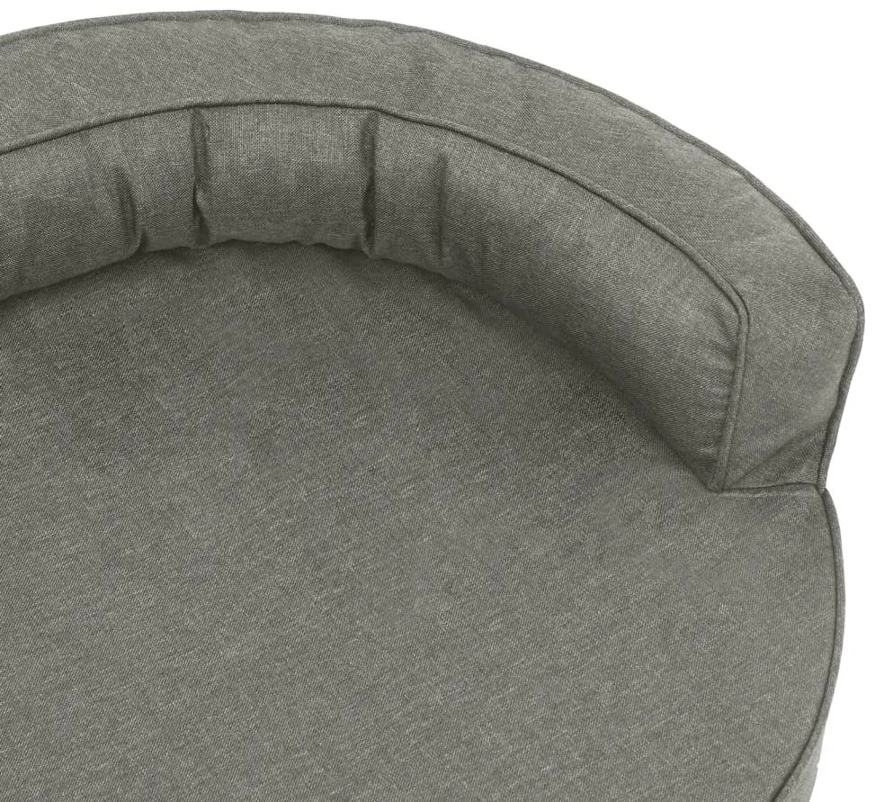 vidaXL Εργονομικό Στρώμα για Σκύλους Γκρι 75 x 53 εκ. Όψη Λινού