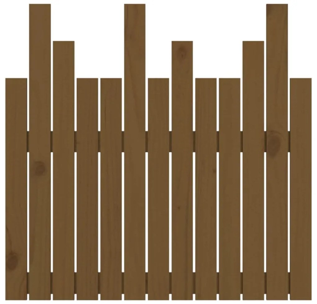 vidaXL Κεφαλάρι Τοίχου Μελί 82,5x3x80 εκ. από Μασίφ Ξύλο Πεύκου