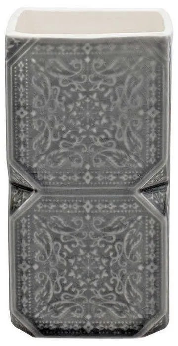 Ποτηροθήκη Feng Shui 02-11444 6,7x6,7x12,9cm Grey Estia Clay