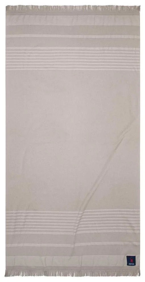 Πετσέτα Θαλάσσης 3746 Beige Greenwich Polo Club Θαλάσσης 90x180cm 100% Cotton