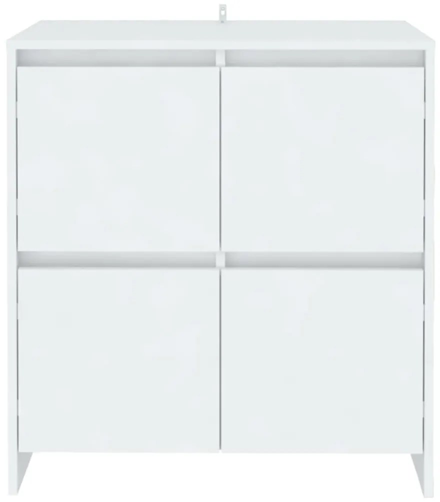 vidaXL Ντουλάπια 2 τεμ. Λευκά 70 x 41 x 75 εκ. από Επεξ. Ξύλο