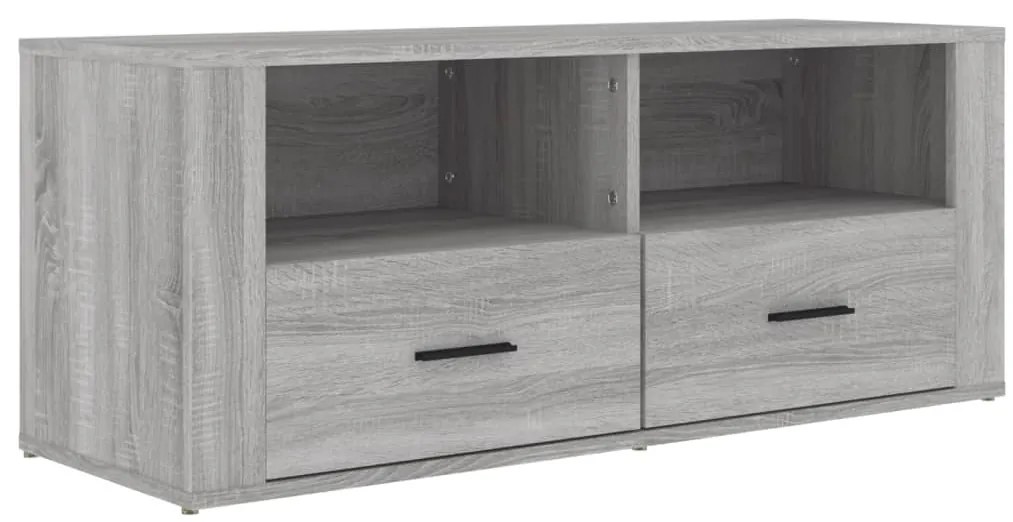 vidaXL Έπιπλο Τηλεόρασης Γκρι Sonoma 100x35x40 εκ. από Επεξεργ. Ξύλο