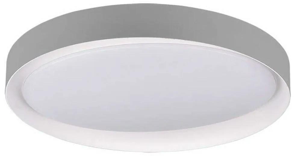 Φωτιστικό Οροφής - Πλαφονιέρα Zeta R62712411 24W Led Φ48cm 7cm Grey RL Lighting Πλαστικό