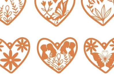 Σετ των 3 Intra απο ξύλο plywood 3mm-4mm πάχος 10 Ξύλινα Σκουλαρίκια Metal Art Δίασταση 3x3 cm INTRAFABR-89872783