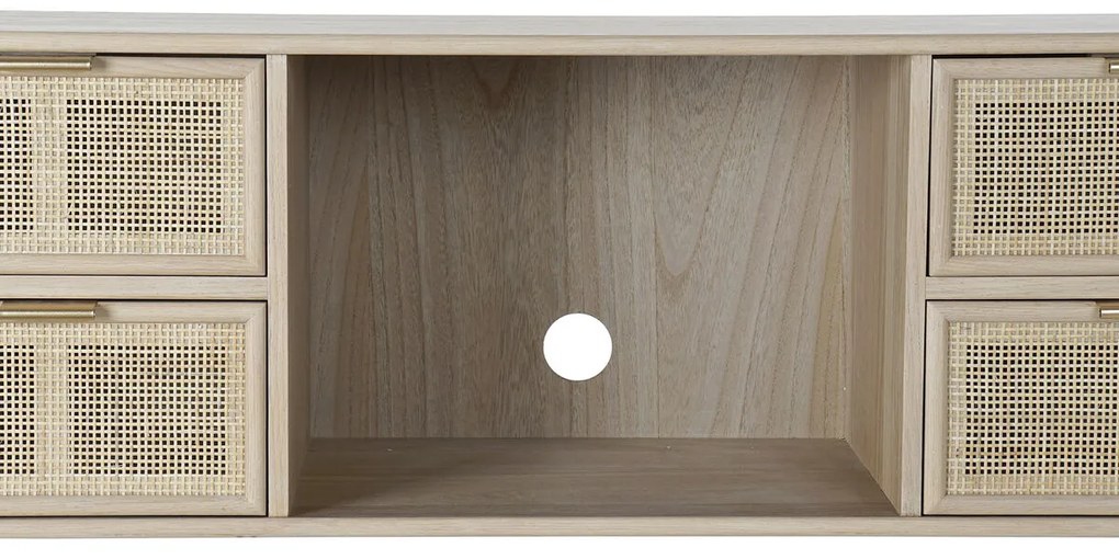 Τηλεόραση DKD Home Decor Πολύχρωμο Φυσικό Ξυλο παουλόβνια Ξύλο MDF 120 x 42 x 60 cm