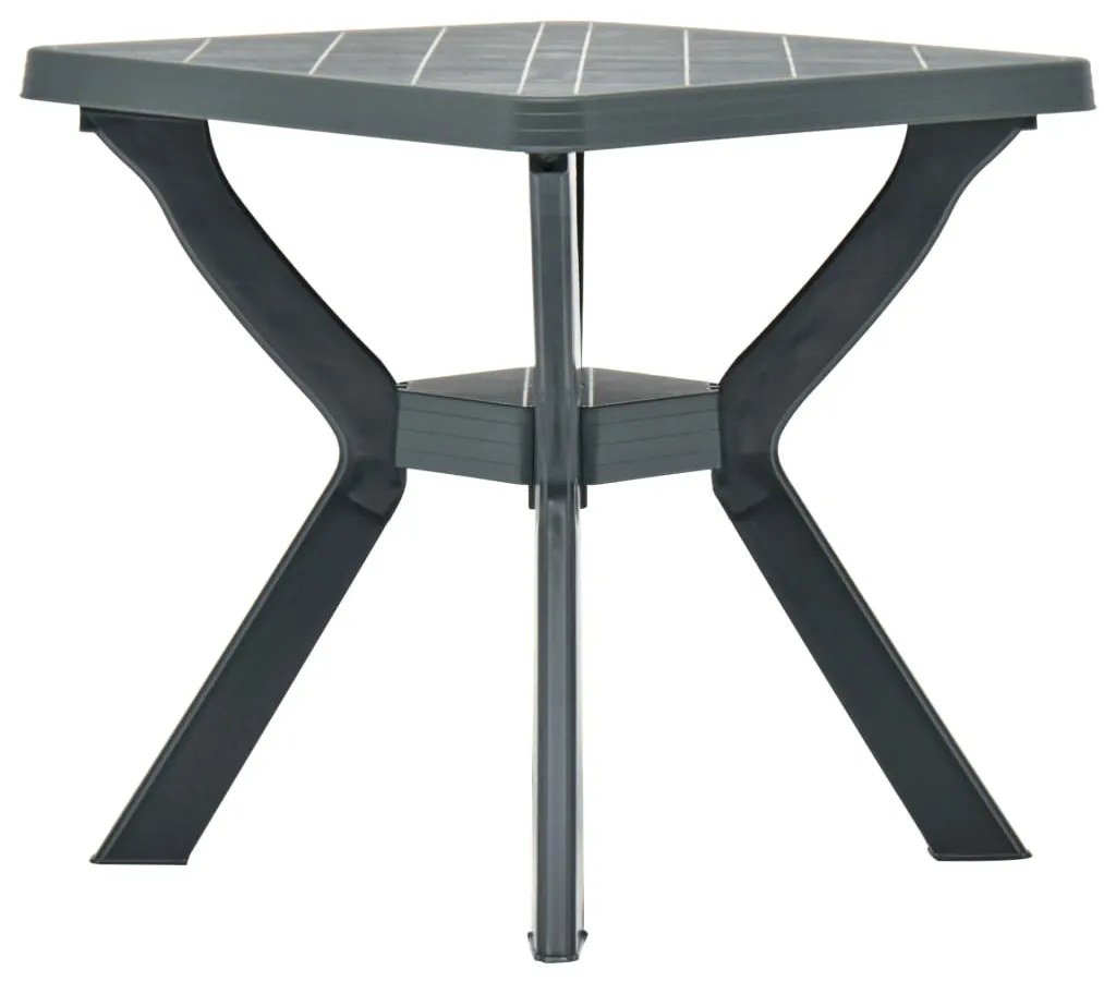 vidaXL Τραπέζι Bistro Πράσινο 70 x 70 x 72 εκ. Πλαστικό